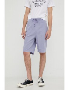 Lee pantaloncini in lino misto RELAXED DRAWSTRING S MISTY LILAC uomo