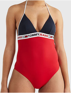 Slip mareTommy Hilfiger in Materiale sintetico di colore Rosso Donna Abbigliamento da Abbigliamento da spiaggia da Bikini e costumi interi 