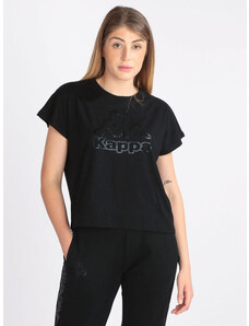 Kappa T-shirt Donna Con Logo Nero Taglia L