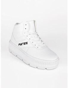 Pyrex Py030114 Sneakers Donna Alte Stringate Bianco Taglia 37