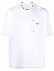 Camicia In Jersey Con Ruches di Prada in Blu per Uomo 1% di sconto Uomo T-shirt da T-shirt Prada 
