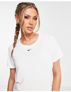 Nike Training - One Dri-FIT - T-shirt bianca vestibilità standard-Bianco
