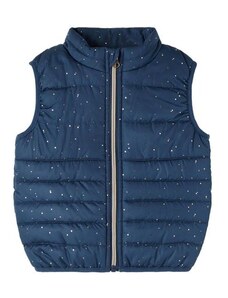 PICCOLI MONELLI Gilet Paillettes Bambino Argento di Carnevale Smanicato brillantinato per Recite spettacoli e saggi 8-9 Anni tg 140 cm 