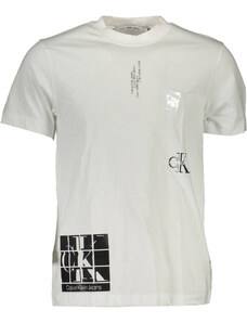 Calvin Klein Jeans Grigio Manica Corta T-shirt da uomo M 