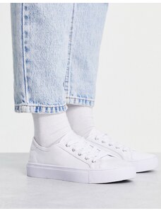ASOS DESIGN - Dizzy - Sneakers stringate bianche-Bianco
