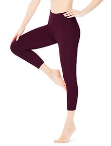 Visita lo Store di QUEENIEKEQUEENIEKE Leggings Yoga da Donna Pantaloni da Yoga a Vita Alta con Tasche Collant con Controllo della Pancia Morbidi per lo Yoga 
