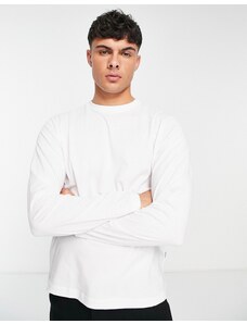 Selected Homme - Maglietta a maniche lunghe bianca-Bianco