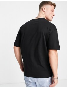 New Look - T-shirt oversize nera-Nero