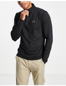 Calvin Klein Golf - Newport - Felpa con zip corta nera-Nero