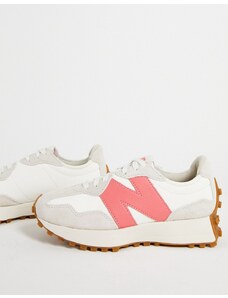 New Balance - 327 - Sneakers bianco sporco e rosa