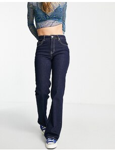 Topshop - Jeans a zampa comodi color indaco-Blu