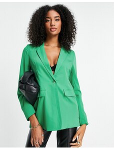 Vero Moda - Blazer oversize verde acceso in coordinato