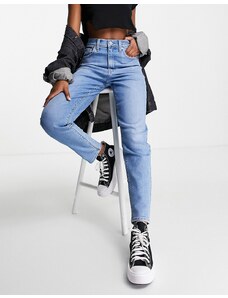 Levi's - Mom jeans a vita alta lavaggio medio-Blu
