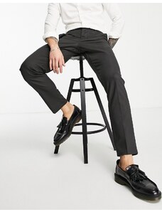 New Look - Pantaloni eleganti slim grigio scuro