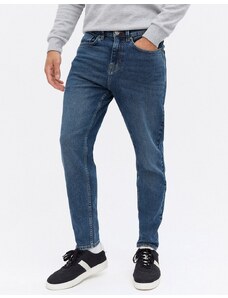 New Look - Jeans blu medio stretti in fondo