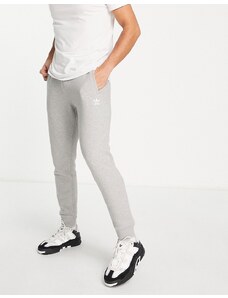 adidas Originals - Essentials - Joggers slim grigi con logo piccolo-Grigio