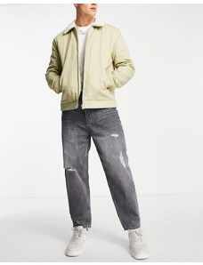 Only & Sons - Jeans cropped a palloncino in grigio invecchiato