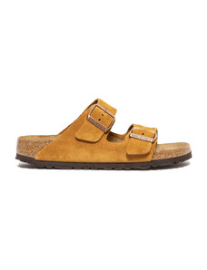 Birkenstock Sandalo Arizona in pelle scamosciata cuoio