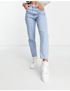 Wednesday's Girl - Jeans slim a vita alta lavaggio chiaro-Blu