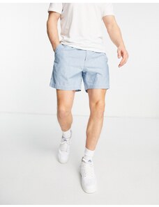 Polo Ralph Lauren - Prepster - Pantaloncini in chambray con logo lavaggio medio-Blu
