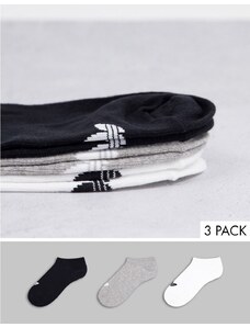 adidas Originals - Confezione da 3 paia di calzini sportivi multicolore-Bianco