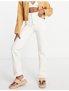 Levi's - Jeans dritti slim a vita alta stile anni '70, color écru-Bianco