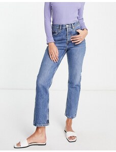 Topshop - Editor - Jeans lavaggio blu medio