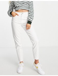 Noisy May - Isabel - Mom jeans a vita alta bianchi-Bianco