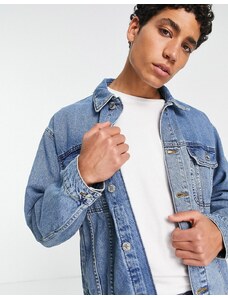 Topman - Giacca di jeans oversize blu