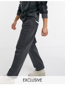 Reclaimed Vintage Inspired - Jeans dad larghi anni '90, colore nero slavato