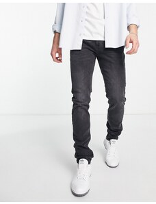 Topman - Jeans skinny elasticizzati nero slavato