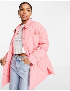 Urban Bliss - Camicia giacca trapuntata rosa confetto