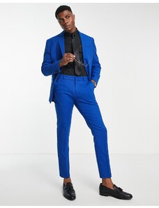 New Look - Pantaloni da abito skinny blu acceso