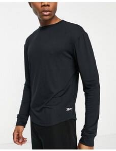 Reebok - Training Dreamblend - T-shirt a maniche lunghe nera-Nero