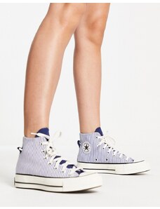 Converse - Chuck Taylor 70 Hi - Sneakers a righe blu e bianche