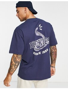 Dickies - Cascade Locks - T-shirt blu navy con stampa sul retro