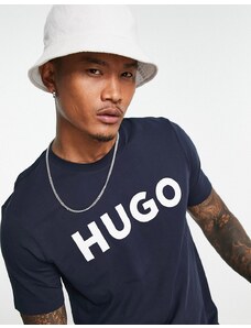 Hugo Red Hugo - Dulivio - T-shirt blu navy con logo