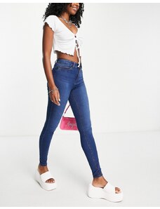 Noisy May - Callie - Jeans skinny a vita alta lavaggio blu medio