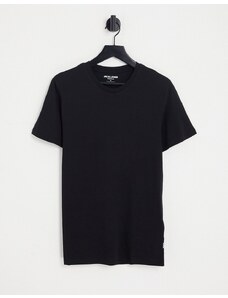 Jack & Jones - Essential - T-shirt slim nera-Nero