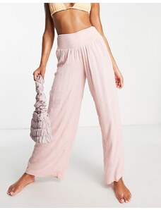 Vero Moda - Pantaloni da spiaggia rosa