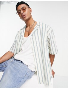 Levi's - Camicia extra larga a righe-Multicolore
