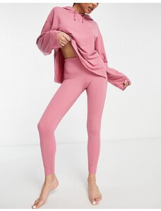 Nike Training Nike - Yoga Dri-FIT - Leggings cropped a vita alta rosa con pannello