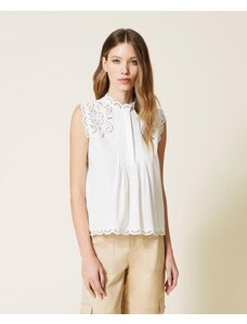 Farfetch Abbigliamento Bluse e tuniche Bluse Blusa con fiocco Bianco 