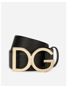 Cintura in pelle di vitello con logo DG female 70 Cinture Dolce & Gabbana Donna Accessori Cinture e bretelle Cinture 