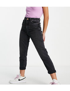 New Look Petite - Mom jeans che esaltano il punto vita neri-Nero