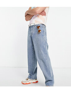 COLLUSION x014 - Jeans ampi blu stile anni '90