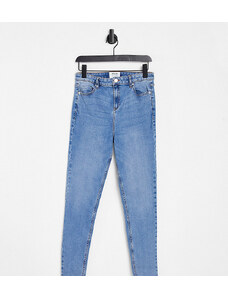 Miss Selfridge Tall - Emily - Jeans skinny alla caviglia a vita alta lavaggio blu medio