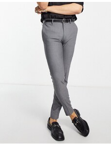 ASOS DESIGN - Pantaloni eleganti super skinny grigi-Neutro