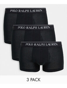 Polo Ralph Lauren - Confezione da 3 boxer aderenti neri-Nero