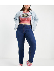 Noisy May Curve - Callie - Jeans skinny a vita alta lavaggio blu medio